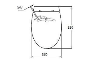 Сиденье для унитаза Ideal Standard Ecco (J390901) - 2