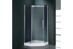 Душевой уголок Royal Bath TR 90х90 профиль хром стекло рифленое 