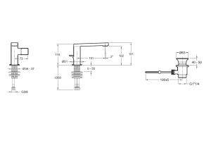 Смеситель Jacob Delafon Composed E73050-TT для раковины - 2