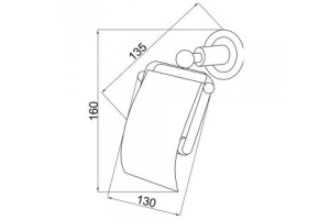 Держатель для туалетной бумаги Boheme Murano хром с фиолетовым - 2