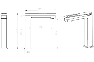 Смеситель Boheme Q 142-BG для раковины - 3