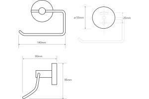 Держатель туалетной бумаги Bemeta OMEGA (104112042) - 2