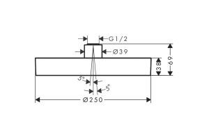Верхний душ Hansgrohe Rainfinity 26228000 - 2
