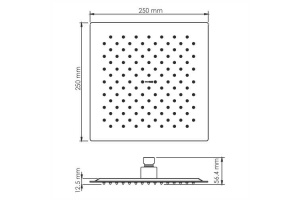 NEW A254 Верхняя душевая насадка - 3