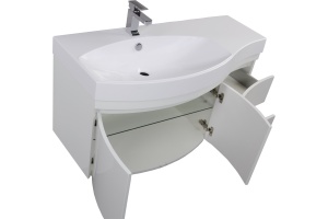Тумба с раковиной Aquanet Опера 2-115 белая L - 3