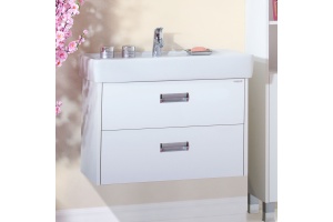 Тумба с раковиной Бриклаер Палермо 80/3 подвесная, с 2 ящиками