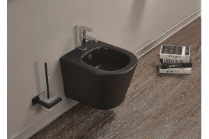 Биде подвесное Ceramalux черный, матовый (5330MB) - 2