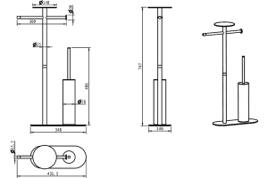 Стойка Boheme 10953-W-CR - 2