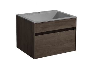 Тумба с раковиной Vincea Chiara 60 темное дерево