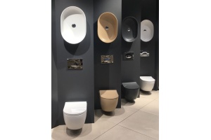 Унитаз подвесной beWash Bogen 88303673 с сиденьем микролифт, с функцией биде, бежевый - 3