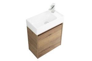 Тумба под раковину Belbagno Kraft Mini 50 R темное дерево - 3