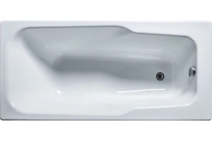 Чугунная ванна Универсал Нега 150x70 см, пристенная, белая