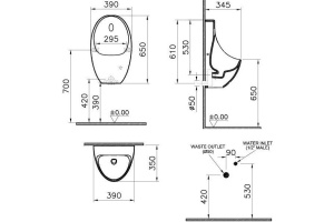 Писсуар Vitra Arkitekt (5999B003-5556) - 2