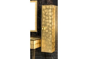 Шкаф - пенал Armadi Art Lucido 35 подвесной золото - 3