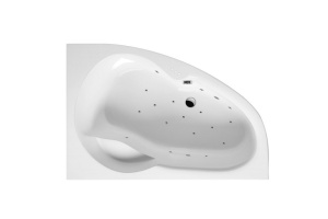 Ванна акриловая Excellent Newa Relax R 160х95 с гидромассажем белый - хром