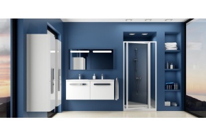 Душевая дверь в нишу Ravak SDOP-90 Transparent, профиль белый - 2