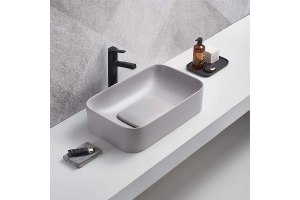 Раковина накладная WeltWasser WW ELBACH 78575-60 MT-GR 61 матовый серый (10000008702) - 2