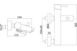 Смеситель Paffoni Light LIG022BO для ванны c душем, белый - 2