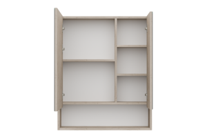 Зеркало-шкаф Misty Мускат 70 светлое дерево - 2