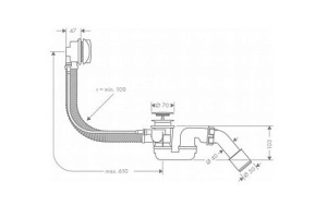 Слив-перелив Hansgrohe 58143000 - 2