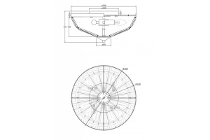 Потолочный светильник Maytoni Facet MOD094CL-04G - 2