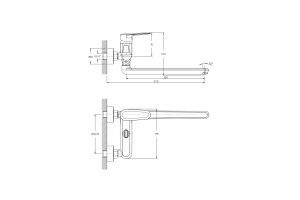 Смеситель для ванны RUSH Devon (DE7535-51) - 2