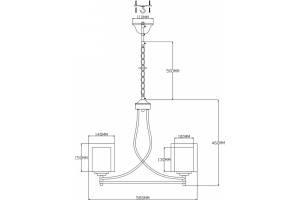 Подвесная люстра Moderli Maximilian V2522-5P - 2