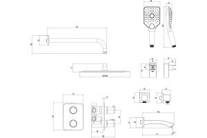 Душевой комплект Lemark Yeti LM7842С - 2