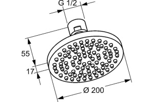 Верхний душ Kludi  (6651005-00) - 3