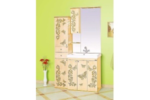 Зеркало Misty Бабочка 75 L бежевый, патина - 3