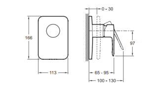 Смеситель Jacob Delafon July E98702-CP для душа - 2