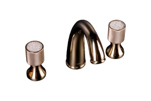 Смеситель для раковины Boheme Royal Cristal золото