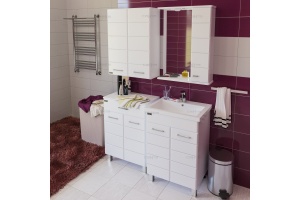 Зеркало-шкаф Санта Омега 60 R с подсветкой белый - 3