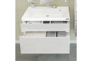 Тумба под раковину подвесная Санта Лондон 80 белый - 3