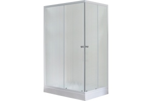 Душевой уголок Royal Bath HP 120х80 L профиль белый стекло матовое - 3