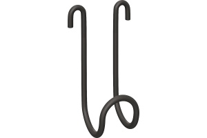 Крючок DIWO Смоленск П16540 одинарный, черный муар