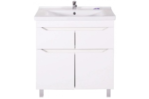 Тумба под раковину АСБ-Мебель Бари 9606 80-2.2 напольная белый