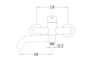 Смеситель Kaiser Merkur 26055 для ванны с душем - 2