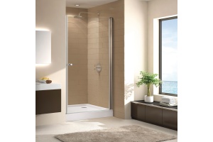 Душевая дверь в нишу Cezares Eco O B 1 95 C Cr стекло прозрачное