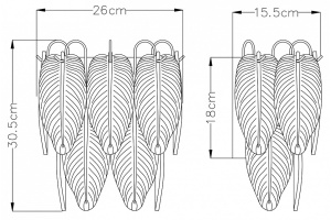 Настенный светильник Arte Lamp Evie A4052AP-2SG - 2