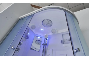 Душевая кабина Timo Standart 120х85 правая хром стекло матовое с гидромассажем - 2