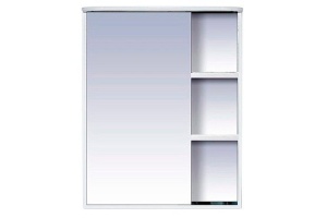 Венера - 55 Зеркало-шкаф лев. со светом белое