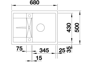 Мойка кухонная Blanco Metra 45S Compact 519576 белая - 3