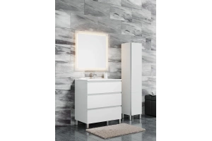 Тумба под раковину Sanvit Авеню-3 75 белый глянец - 2