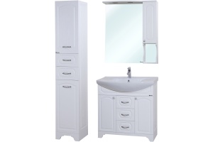 Зеркало-шкаф Bellezza Камелия 85 R белый - 2