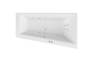 Акриловая ванна Excellent Sfera 170х100 правая белая с гидромассажем