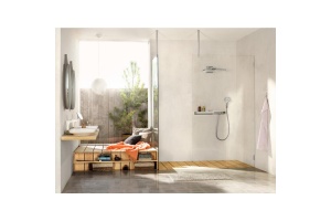 Верхний душ встраиваемый hansgrohe Rainmaker Select 460 3jet EcoSmart 24017400, белый/хром - 3