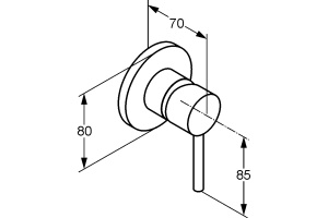 Смеситель Kludi Bozz для ванны с душем, черный 389253976 - 2