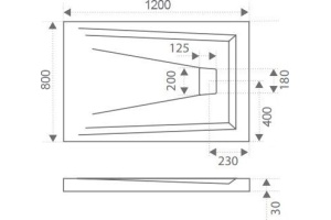 Поддон для душа Good Door Атриум 120x80 - 3
