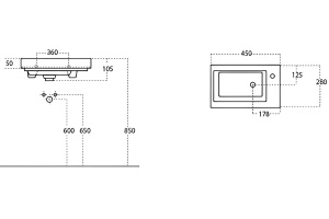 Рукомойник STWORKI 45 4045-KL - 2